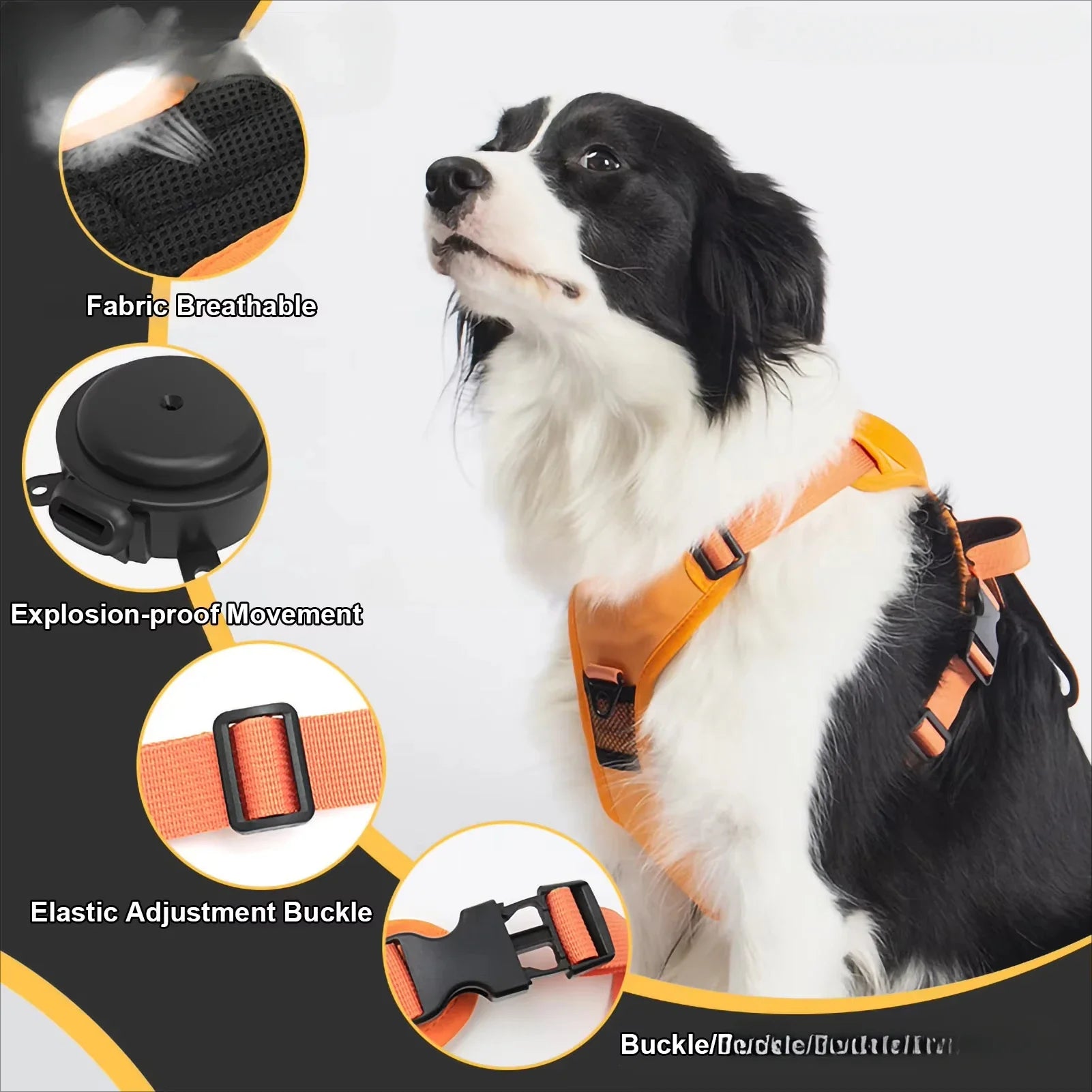 New Explosion-Proof Red Pet Chest Harness Dog Harness Medium Size Dogs Pet Traction Rope Anti-Stroke and Neck Pet Supplies