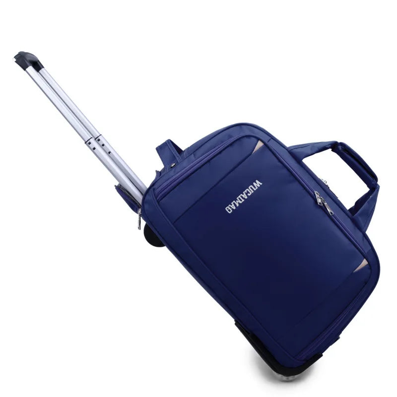 New Trolley Wheeled Carrying Bag Rolling Suitcase Bag Waterproof Travel Duffle Bag with Wheels Carry on Luggage Suitcase