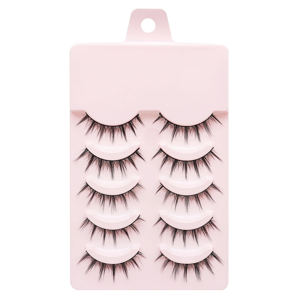 New 5 Pairs Manga Lashe Soft Natural Eyelashes Thick False Eyelashes Demon Eyelashes Daily Dating Makeup Eyelashes Lashes Wispy