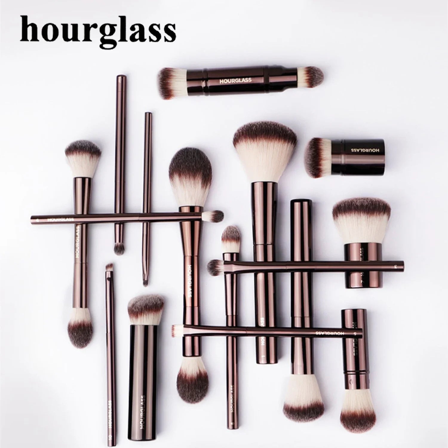 Hourglass Brushes Makeup Brushes Powder Foundation Concealer Blusher Bronzer Lip Brush Eyeliner Eye Shadow Eyebrow Eyelash Brush
