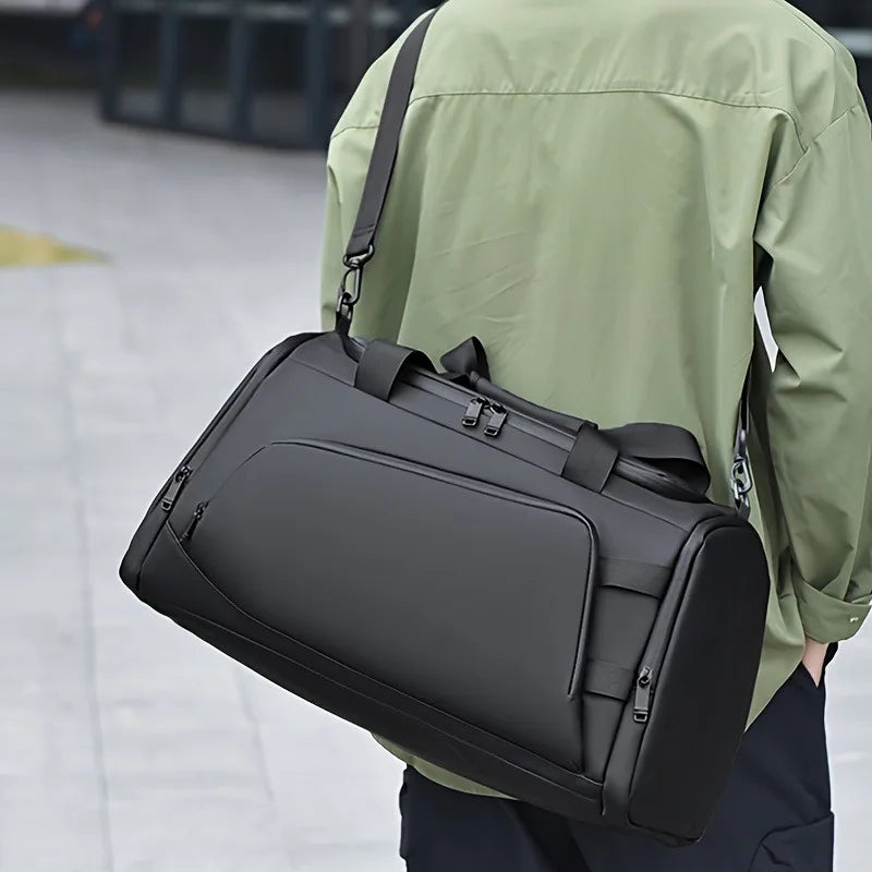 Large capacity multifunctional luggage bag with multiple compartments and shoe pockets,  casual sports and fitness bag