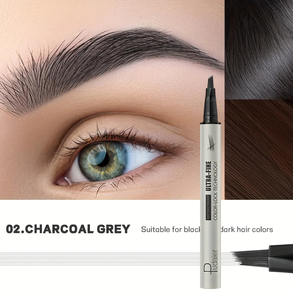 Waterproof Eyebrow Pencil - Quick Shape, Ultra-Fine Natural Look, Waterproof & Sweatproof, Lasting Makeup,  Eyebrow Setting