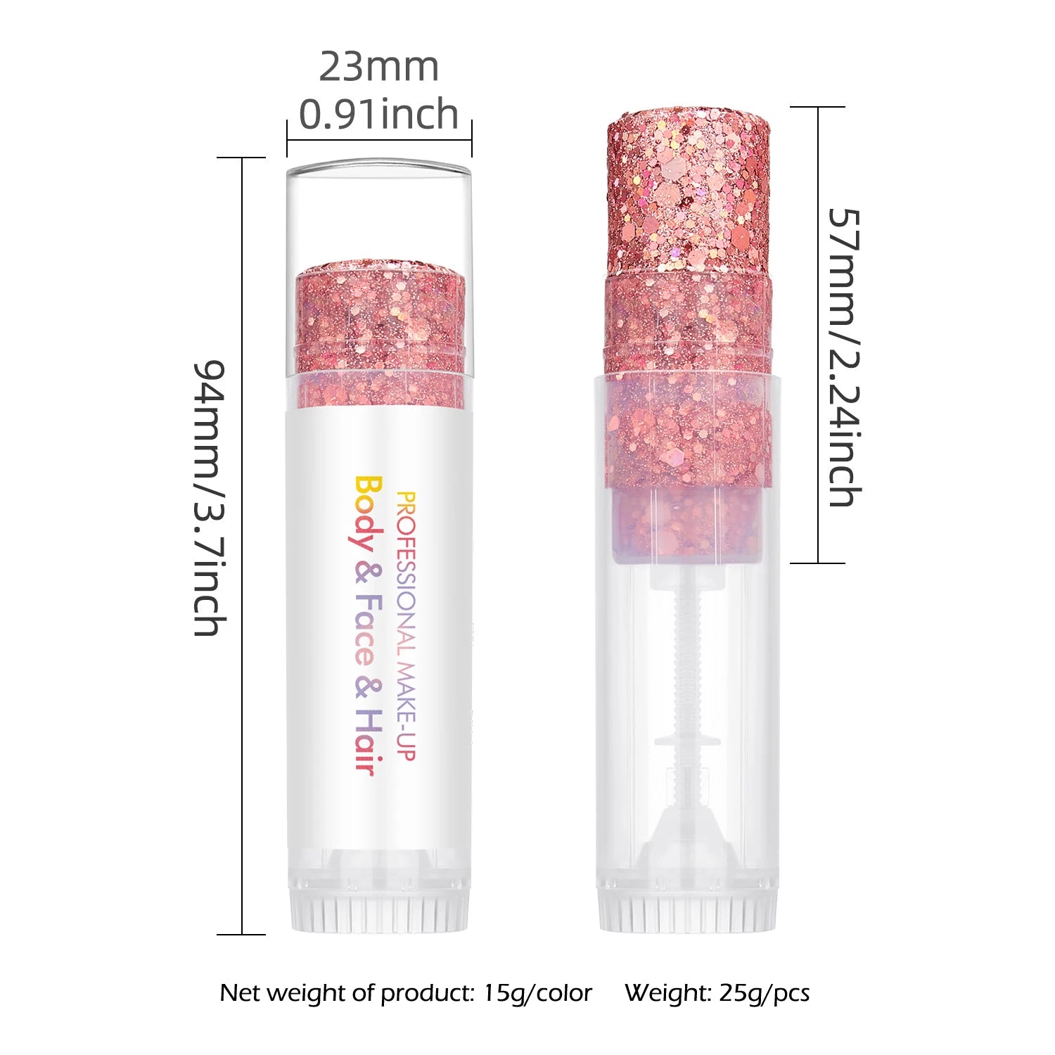 New Body Glitter Stick Face Painting Sequins Gel Mermaid Chunky Glitter Glue for Carnival Hair Body Eye shadow Makeup