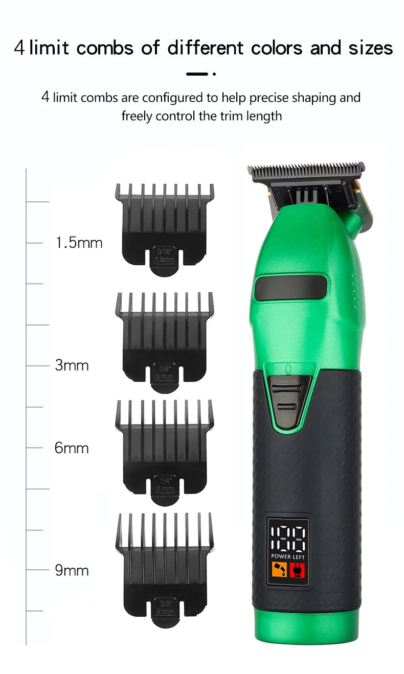 Hair Clipper Electric Hair Trimmer for Men Wireless Barber Trimmer Electric Shaver Professional Men's Hair Cutting Machine