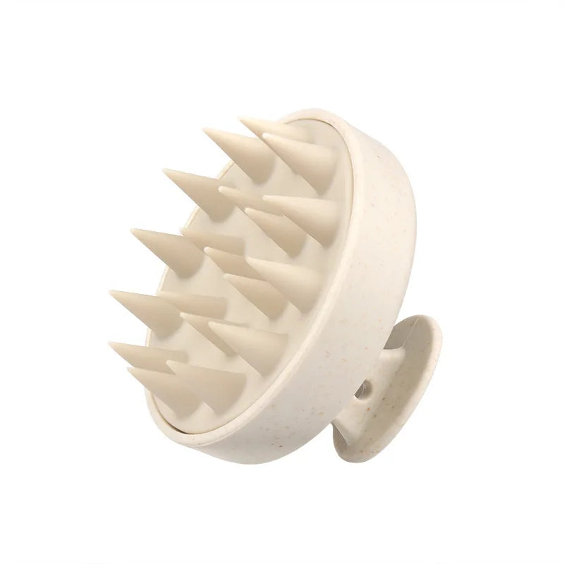 Silicone Scalp Scrubber Hair Shampoo Brush, Head Scrubber Hair Wash Brush Cleansing Dandruff Brush