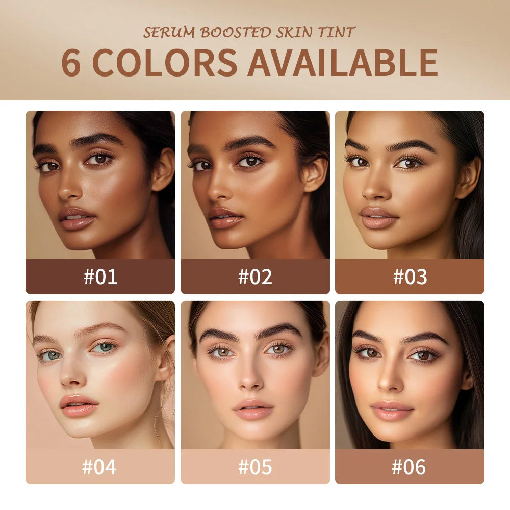 Foundation Tint Stick Balm Serum Boosted Skin Tint Foundation Stick Plumper Hight Coverage Travel Bronze Foundation Stick Makeup