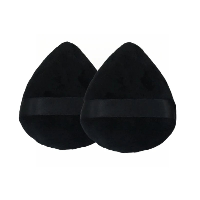 1/2/5pcs Large Tongue Water Drop Powder Puff Setting Loose Powder Flocking Soft Cosmetic Puff Triangle Pointed Makeup Tools