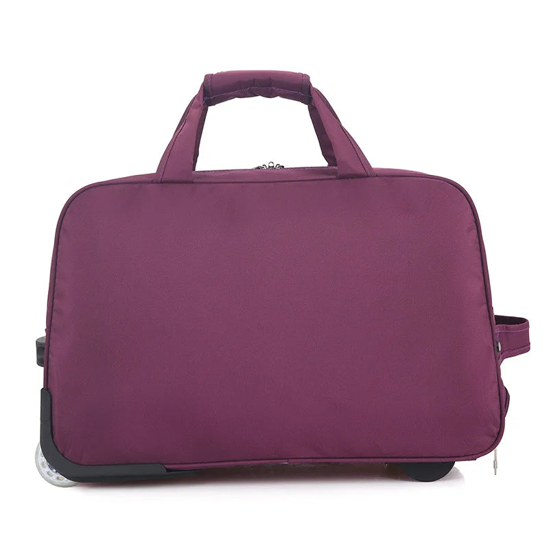 New Trolley Wheeled Carrying Bag Rolling Suitcase Bag Waterproof Travel Duffle Bag with Wheels Carry on Luggage Suitcase