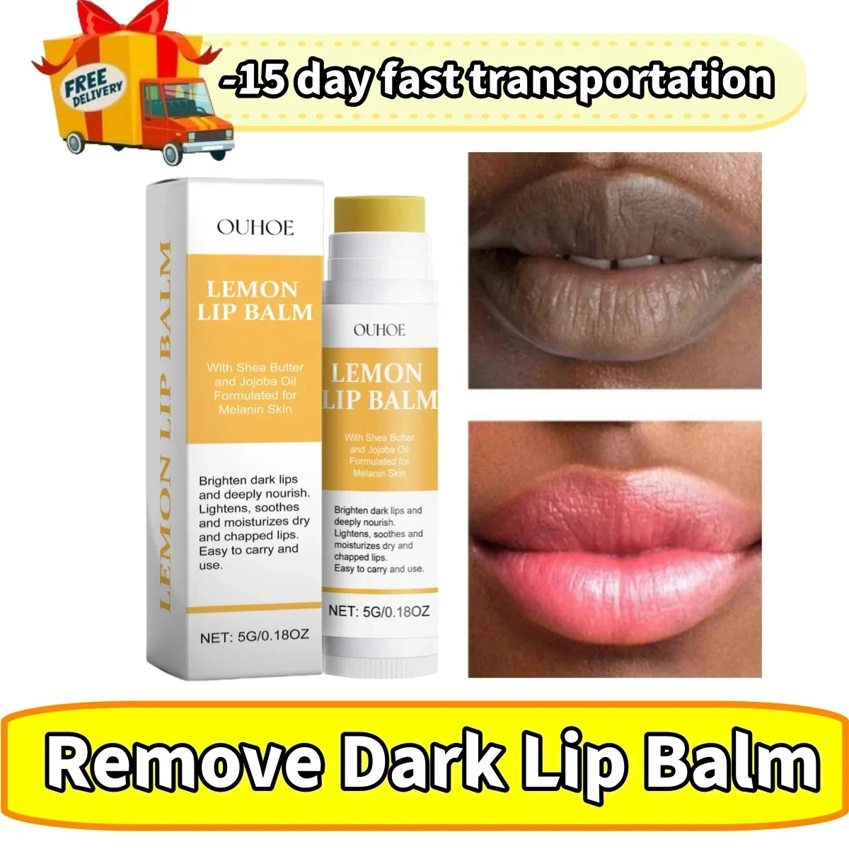 Remove Dark Lip Balm Lightening Melanin Mask Gloss Oil Exfoliating Clean Moisturizer Korean Care Makeup Beauty Health Products