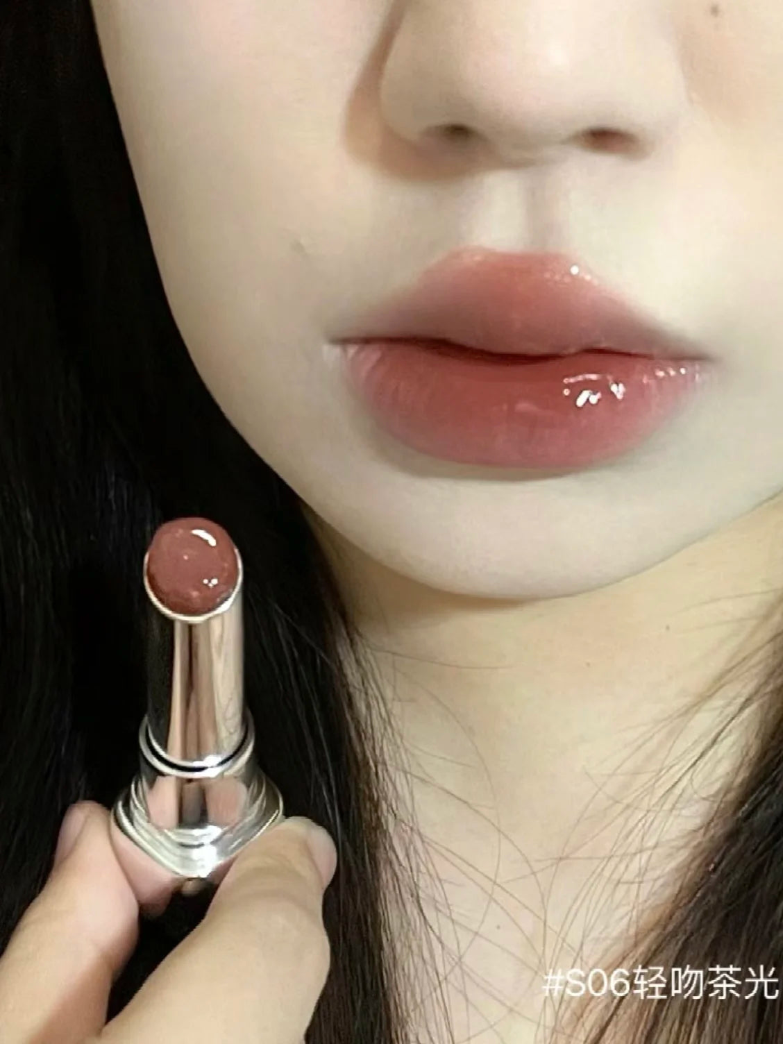 Pink Bear Water Essence Solid Lipgloss Moisturizing Mirror Lip Glaze LipSugar Light Lipstick Light Sensation Beauty Makeup