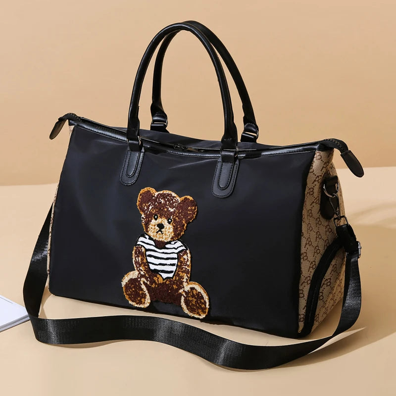Short Distance Large Capacity Hand-held Travel Bag Crossbody Women's Luggage Storage Bag New Style Fashionable casual Bag