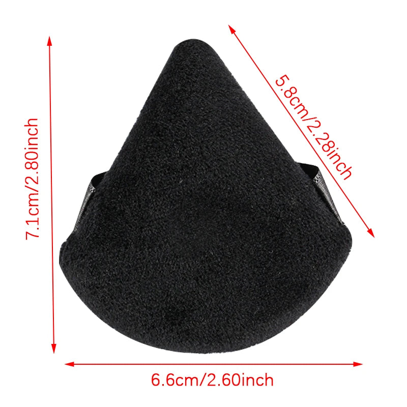 Triangle Velvet Powder Puff 1/2/3/6Pcs Face Mini Make Up Sponges Reusable Washable Cosmetic Eye Beauty Makeup Tool Accessories