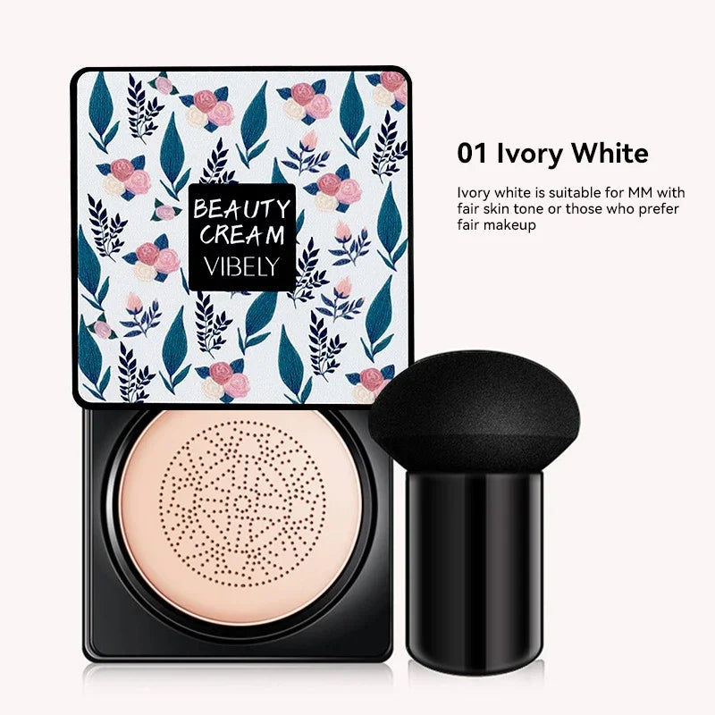 Mushroom Head Air Cushion CC Cream Foundation Concealer Oil-control BB Cream Whitening Face Base Makeup Cosmetics Moisturizing