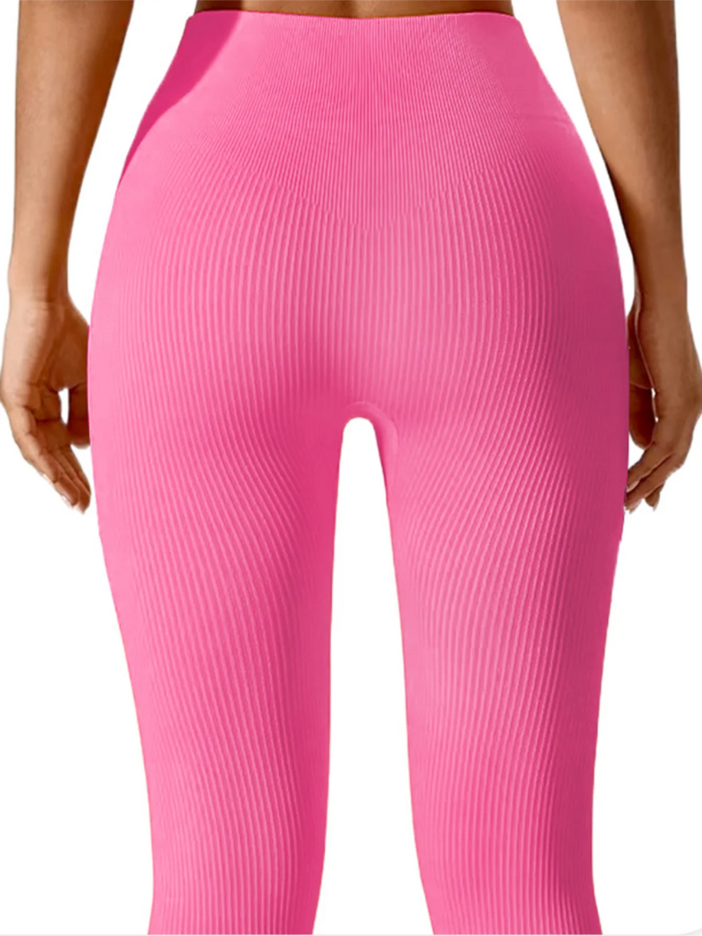 High Waisted Seamless Yoga Leggings, Ribbed Sportswear Tights, Fitness Apparel for Women, Gym and Casual Wear For Fall & Winter