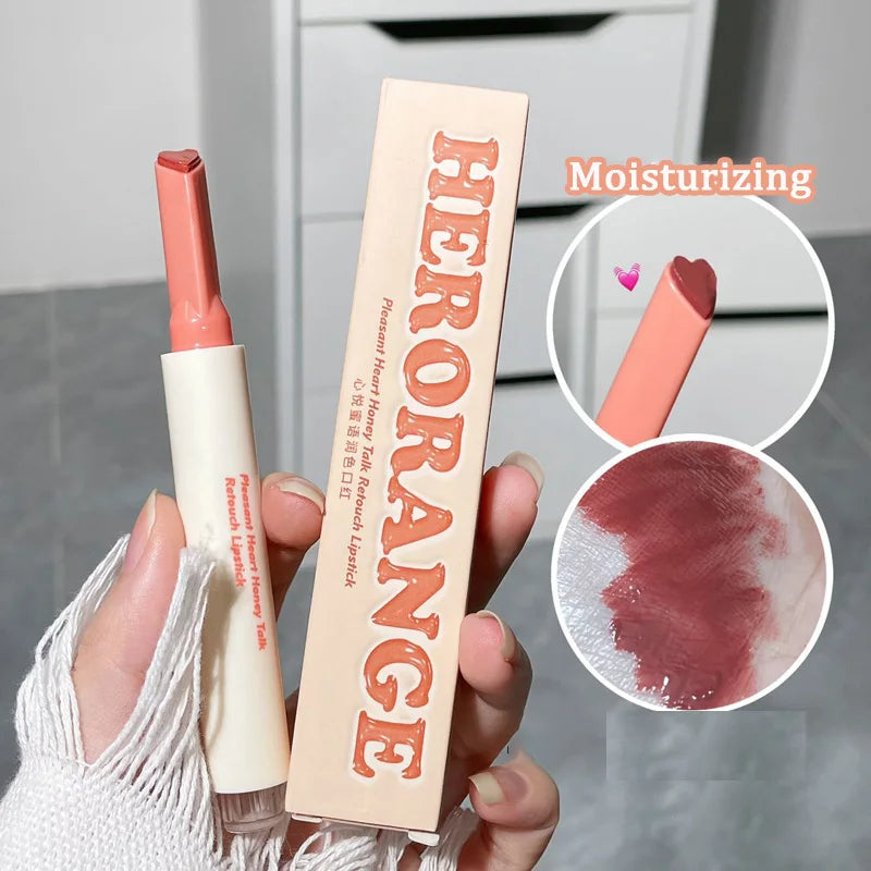 Crystal Honey Solid Lip Glaze Nude Rose Brown Plumping Lip Gloss Moisturising Jelly Tinted Lip Balm Hydrating Black Tea Lipstick