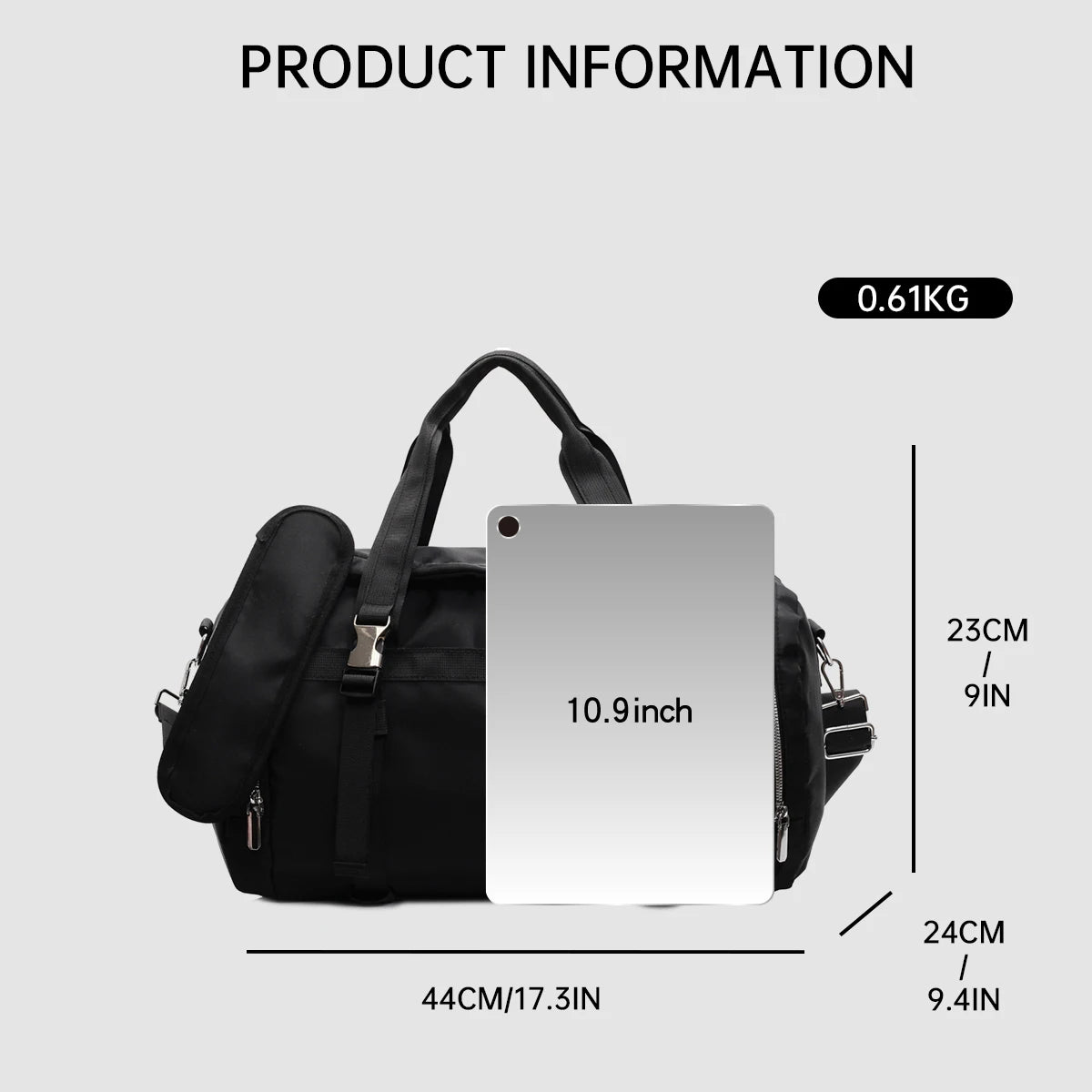 New Travel Bag, Large Capacity, Shoulder Hand Luggage Bag, Travel Storage Bag, Business Trip Boarding Bag, Sports Fitness Bag