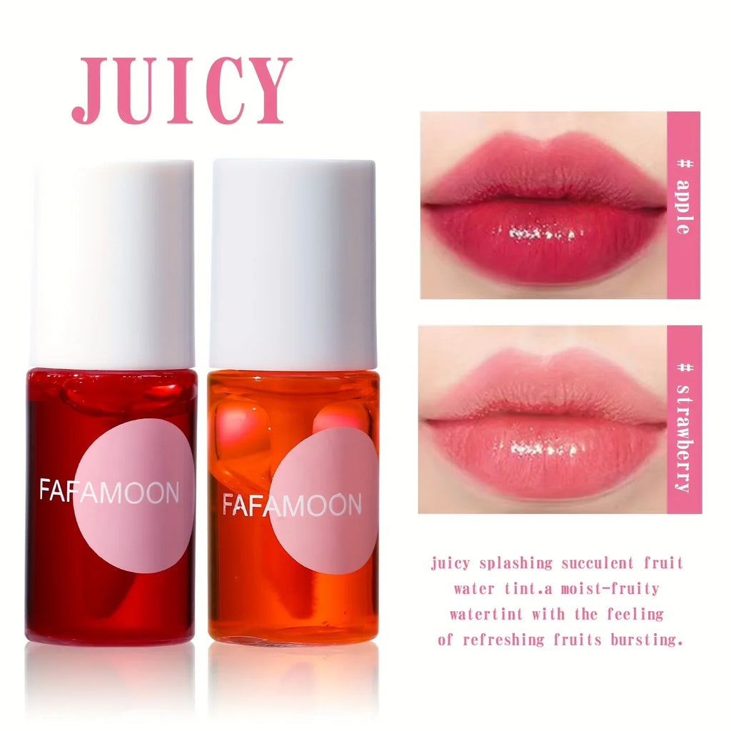 Lip Gloss lip ink Long Lasting Water Tint Nonstick Cup Lip Stain Hydrating Lip Makeup Fruit Platter Series Liquid Lipstick