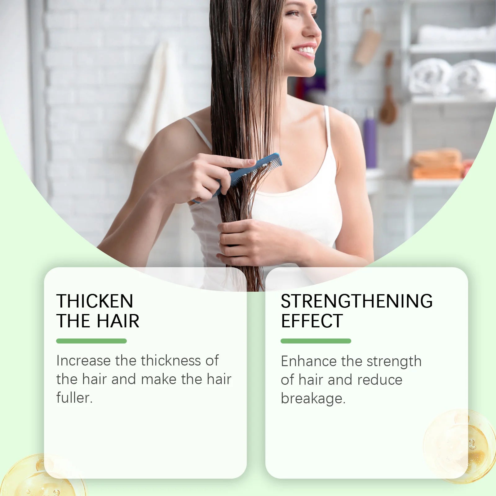 Rosemary Hair Shampoo Hair Regrowth Deep Nourishing Repair Split Ends Hair Soothing Scalp Anti Dandruff Hair Strengthens Shampoo