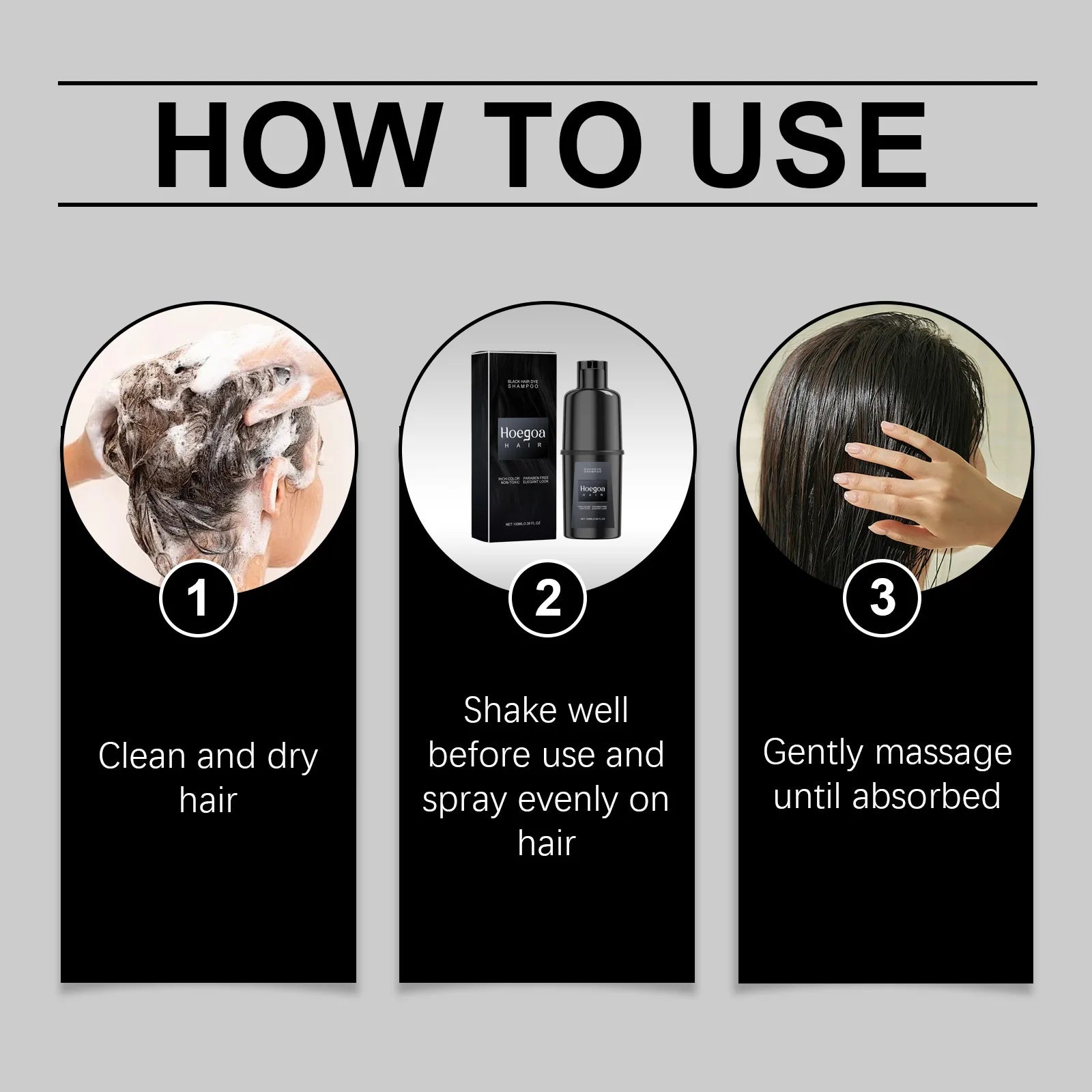 Hair Dye Shampoo Lasting Easy To Color Deep Nourishing Moisturizing Reduce Scalp Irritation Repair Damage Hair Coloring Products
