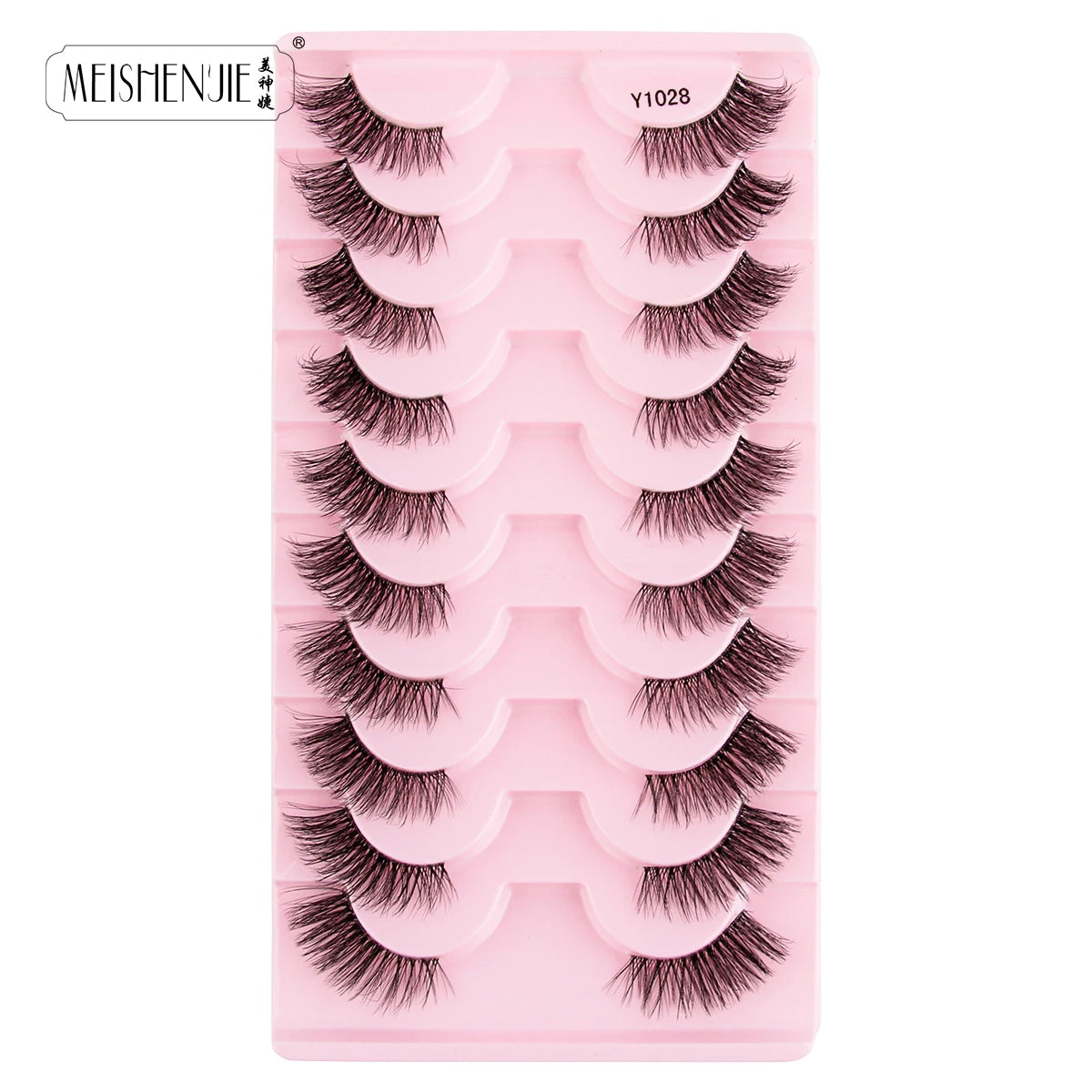 Fake Eyelashes Hot 3/10 Pairs Half Lashes Cat Eye Natural Long Fluffy 3D Mink Lashes Handmade Make up Tools maquillaje Faux Cils