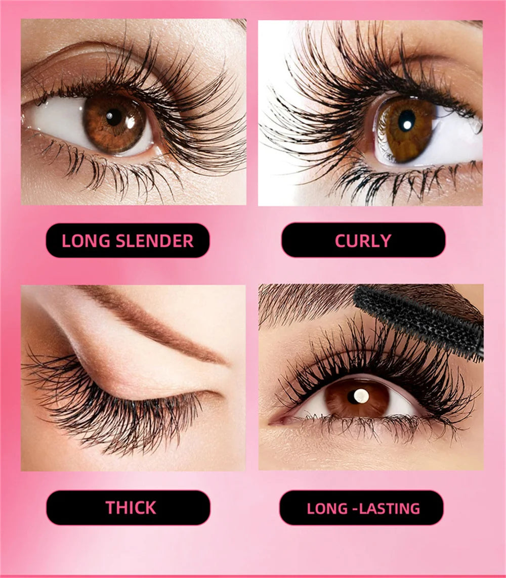 Eyelashes Lengthening Mascara Waterproof Long Lasting Silky Lash Black Eyelashes Extension Make Up Beauty Eye Korean Cosmetic