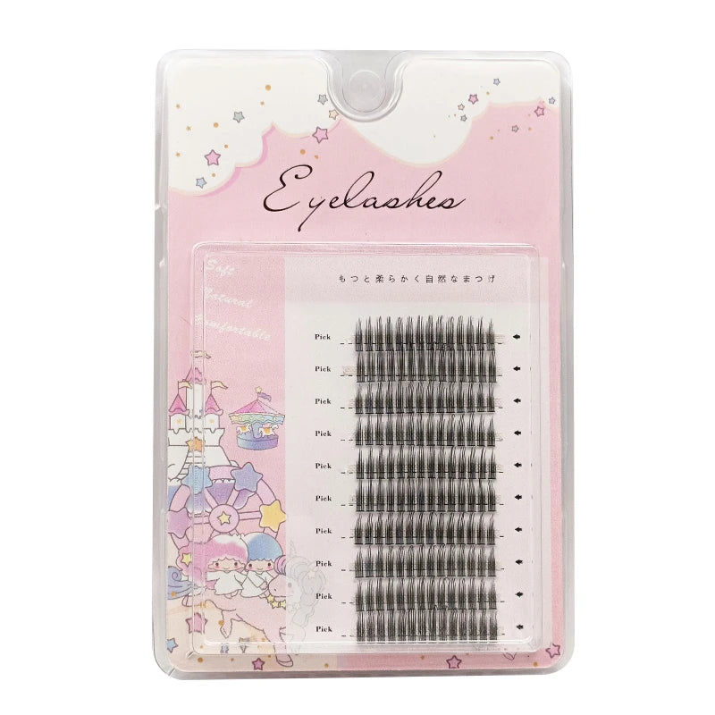 3D New Spikes Eyelashes Fishtail Cluster Eyelashes Personality Eyelash Extension Eyelashes Bundle Professional False Eyelashes