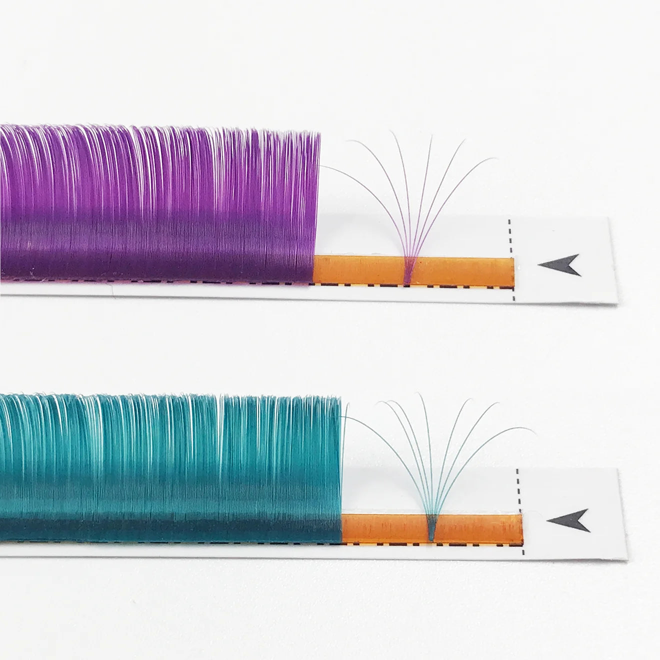 Dark Brown Easy fan Eyelash Extension Mix Mink Individual Ombre Eyelash Lashes High Quality Colorful Blooming Lashes Extension