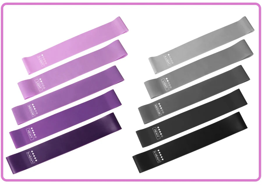 5 Different Levels Resistance Bands Yoga Sport Exercise Elastic Fitness Bands Workout Pilates Home Rubber Bands Gym Accessories