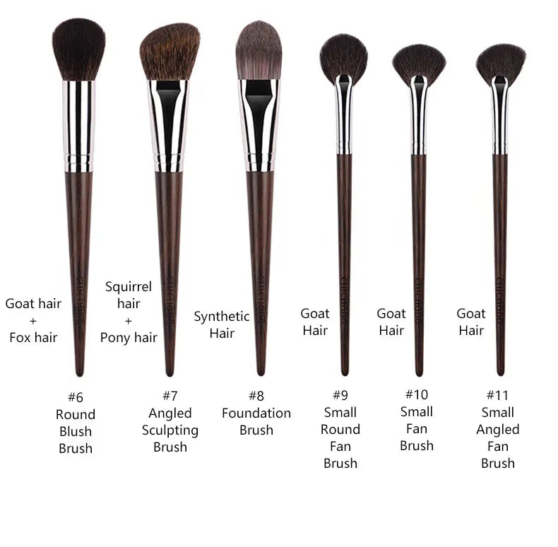 1pc High end Animal Hair Detail Eyeshadow Makeup brushes Highlight Make up brushes Eye Shadow Conceal Ebony Handle pencil beauty