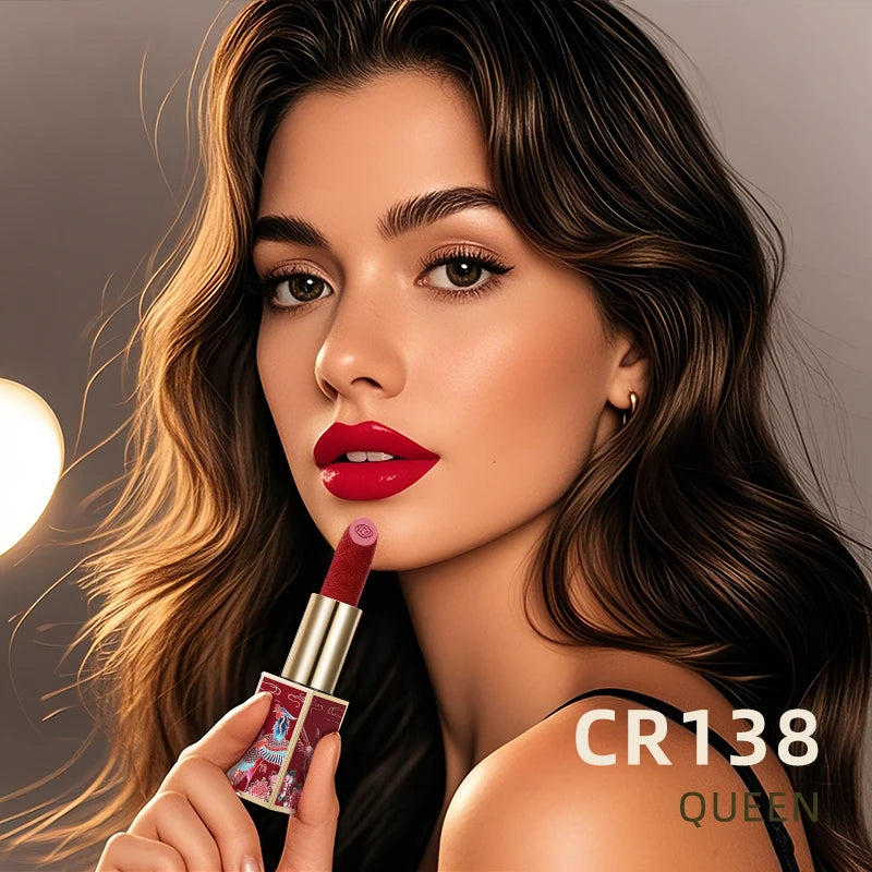 CATKIN Summer Palace Lipsticks Semi-Matte Lipstick Long Lasting for 24H，Lightweight Soft and Ultra Hydrating Lipsticks
