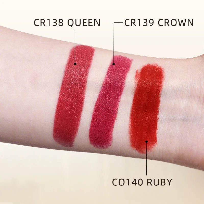 CATKIN Summer Palace Lipsticks Semi-Matte Lipstick Long Lasting for 24H，Lightweight Soft and Ultra Hydrating Lipsticks