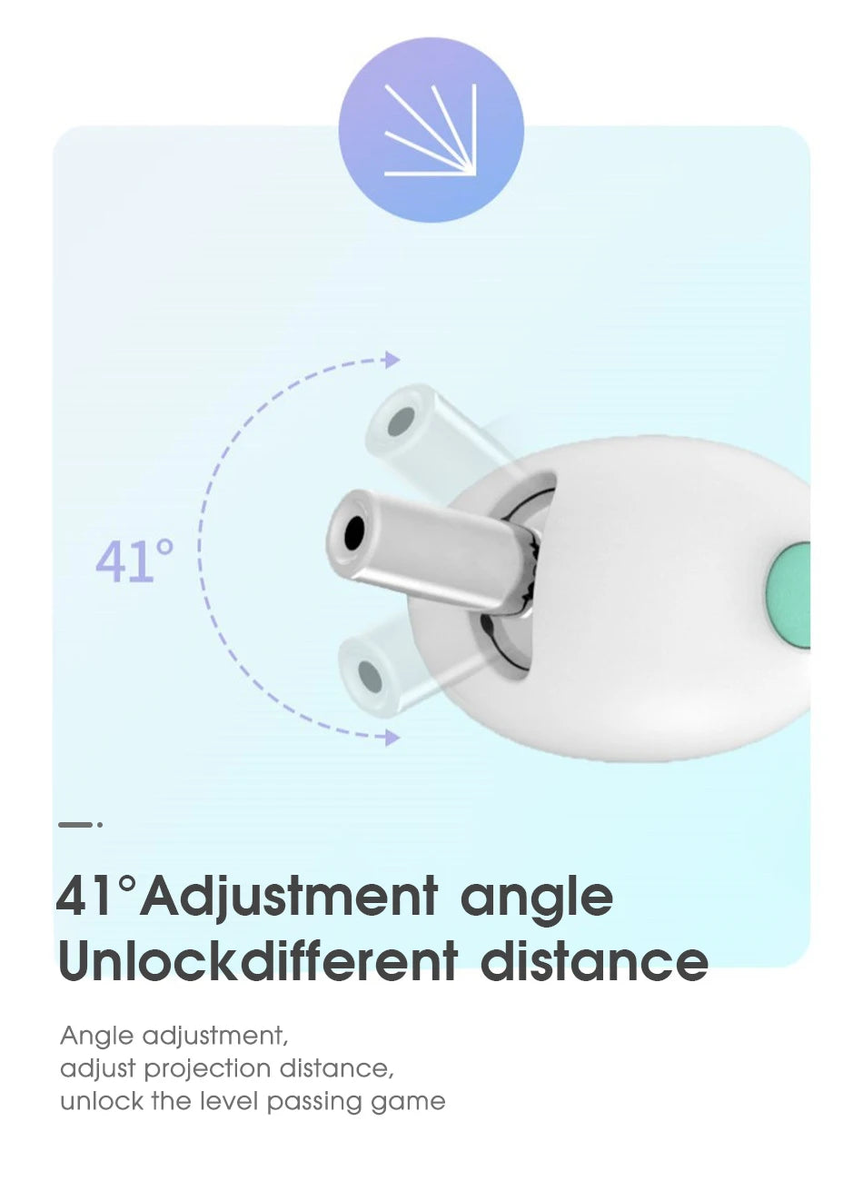 Automatic Cat Toy Smart Laser Teasing Cat Collar Electric USB Charging Kitten Amusing Toys Interactive Training Pet Items 2023