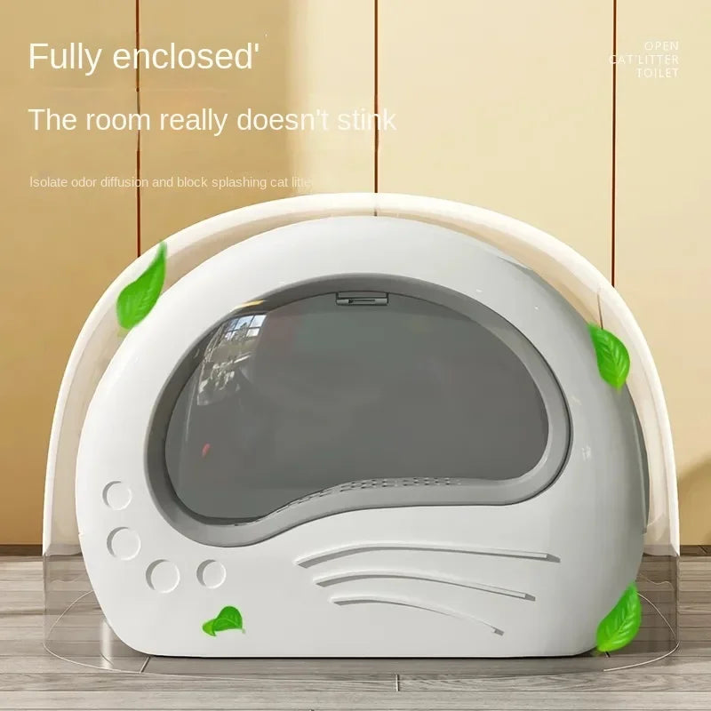Cat Litter Box Fully Enclosed Drawer Type Cat Litter Box Anti-splash and Odor Isolation Cat Toilet Extra Large Cat Litter Box