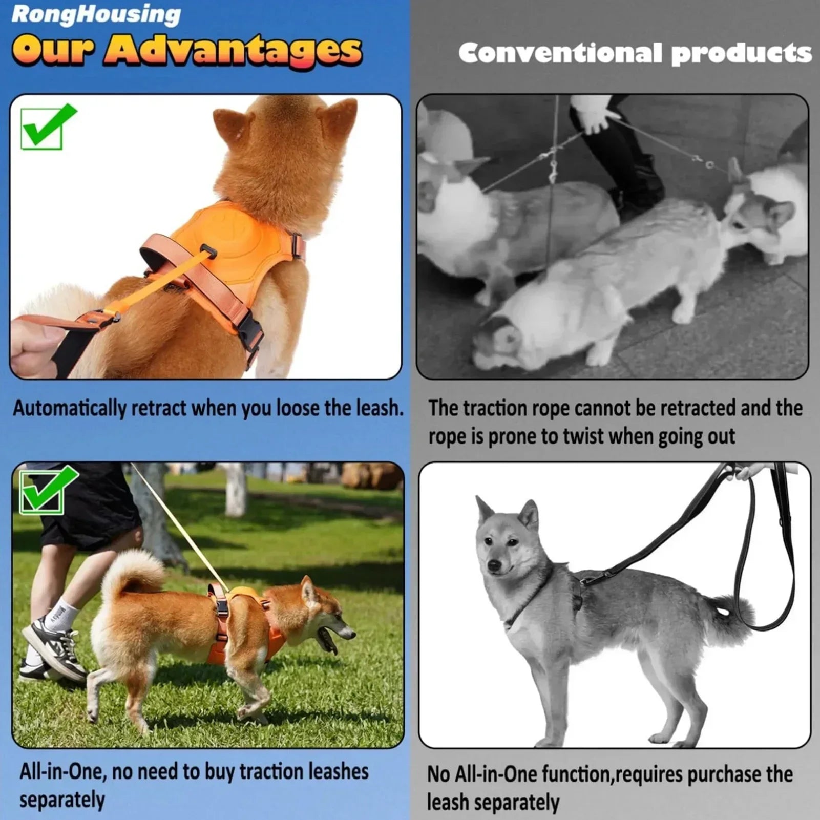 New Explosion-Proof Red Pet Chest Harness Dog Harness Medium Size Dogs Pet Traction Rope Anti-Stroke and Neck Pet Supplies