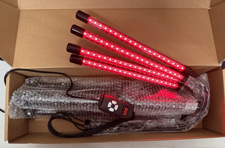 30W LED Red Light Therapy Lamp with Stand 660nm &850nm Near Infrared Light Device for Relief Muscle Joint Pain Facial Skin Care