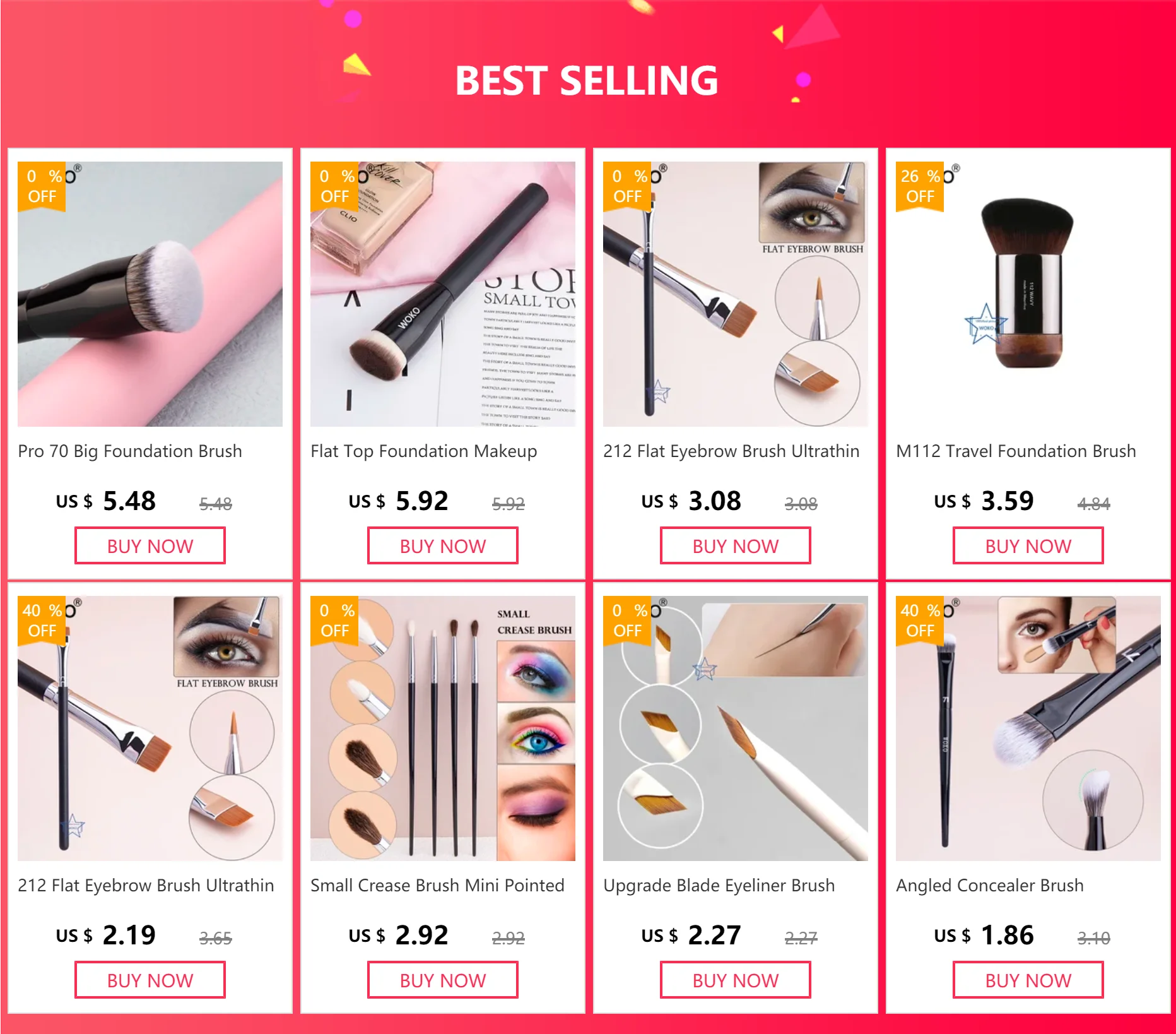 Fan Sector Nose Shadow Brush Angled Nose Alar Contour Smudge Highlighting Shadow Makeup Brushes Sickle Goat Hair Make up Brush