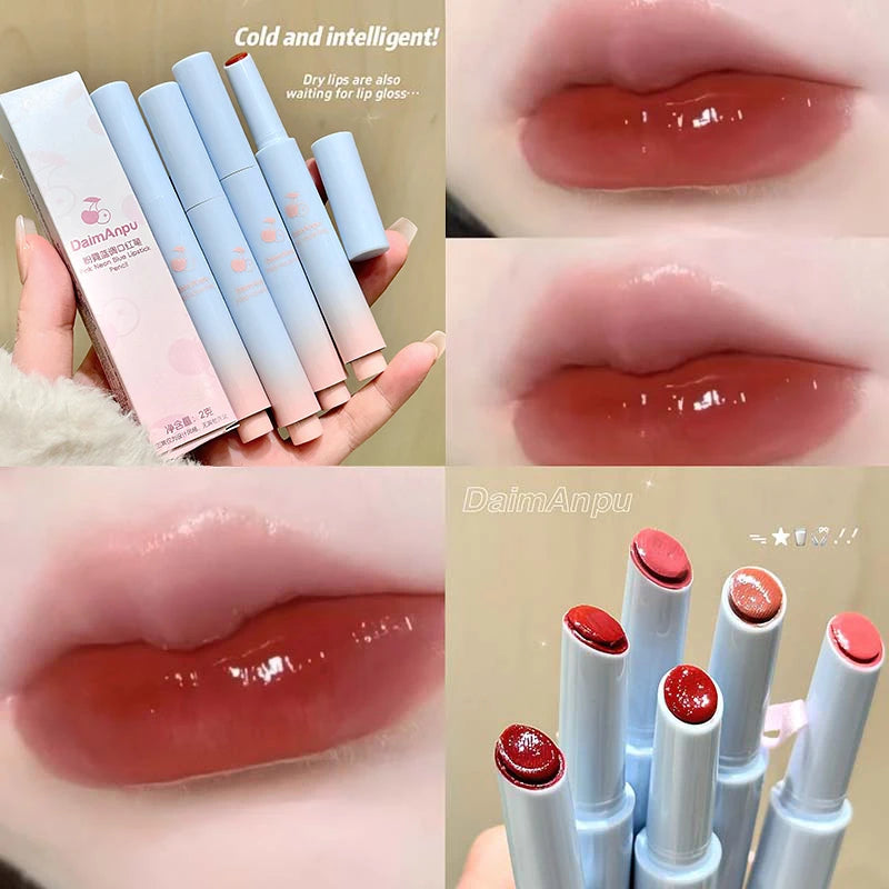 Mirror Glossy Lipstick Long Lasting Moisturizing Natural Lip Plumper Makeup Plumping Lip Glaze Cosmetics Exfoliating for Lips