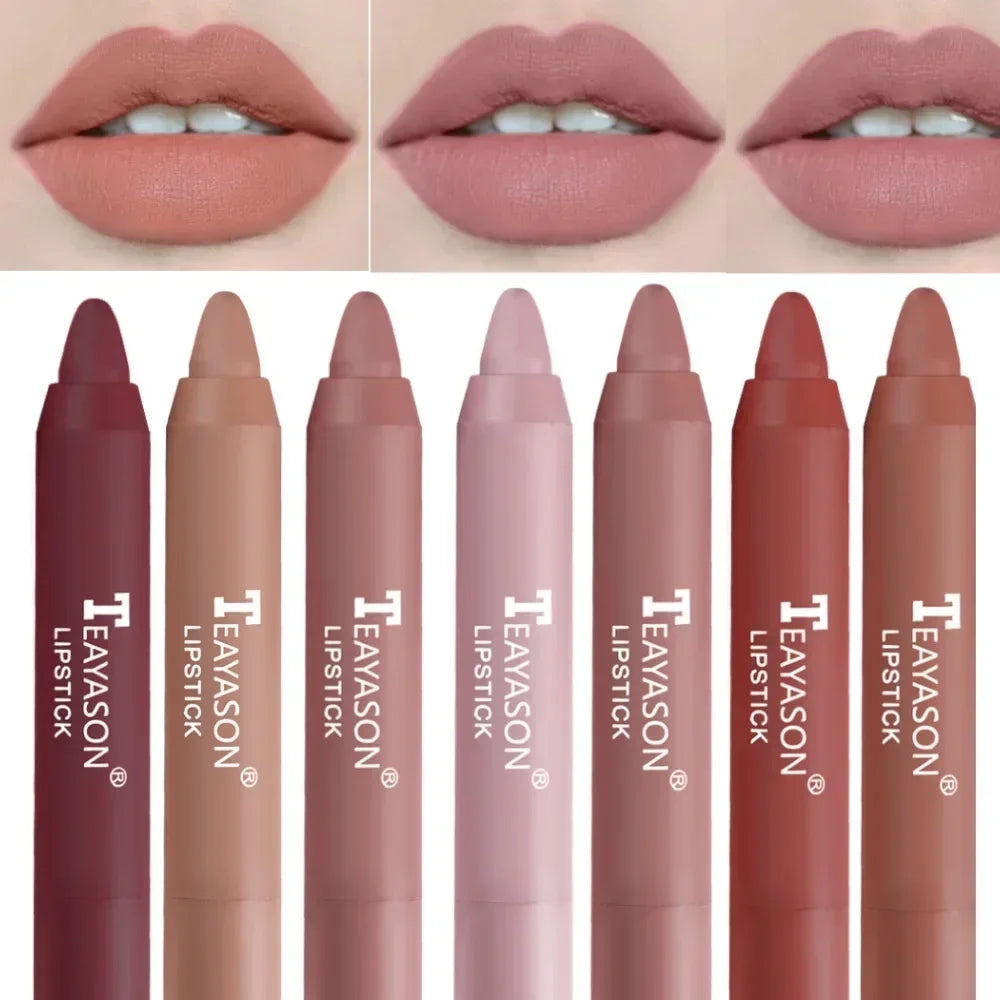 Waterproof Lipliner Pencil Matte Velvet Lip Liner Pen Outline Lip Shape Lipstick Pen Long Lasting Non-stick Cup Makeup Cosmetics