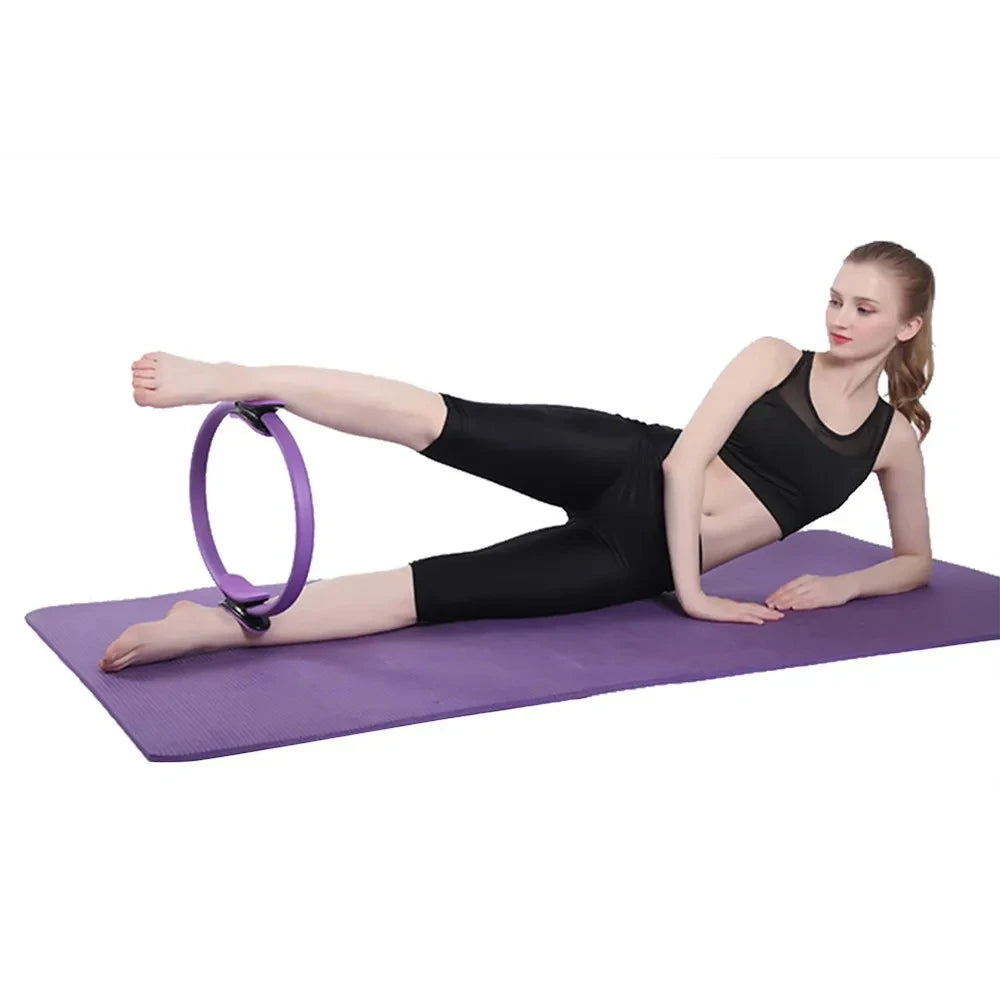 Yoga Pilates Ring Open Back Thin Leg Beginner Fitness Equipment Trainer Body Shaping Pilates Magic Circles Yoga Wheel Accessorie