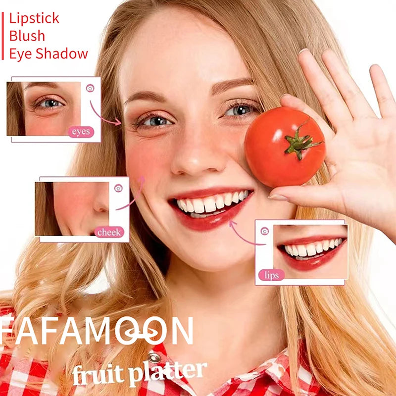 Lip Gloss lip ink Long Lasting Water Tint Nonstick Cup Lip Stain Hydrating Lip Makeup Fruit Platter Series Liquid Lipstick