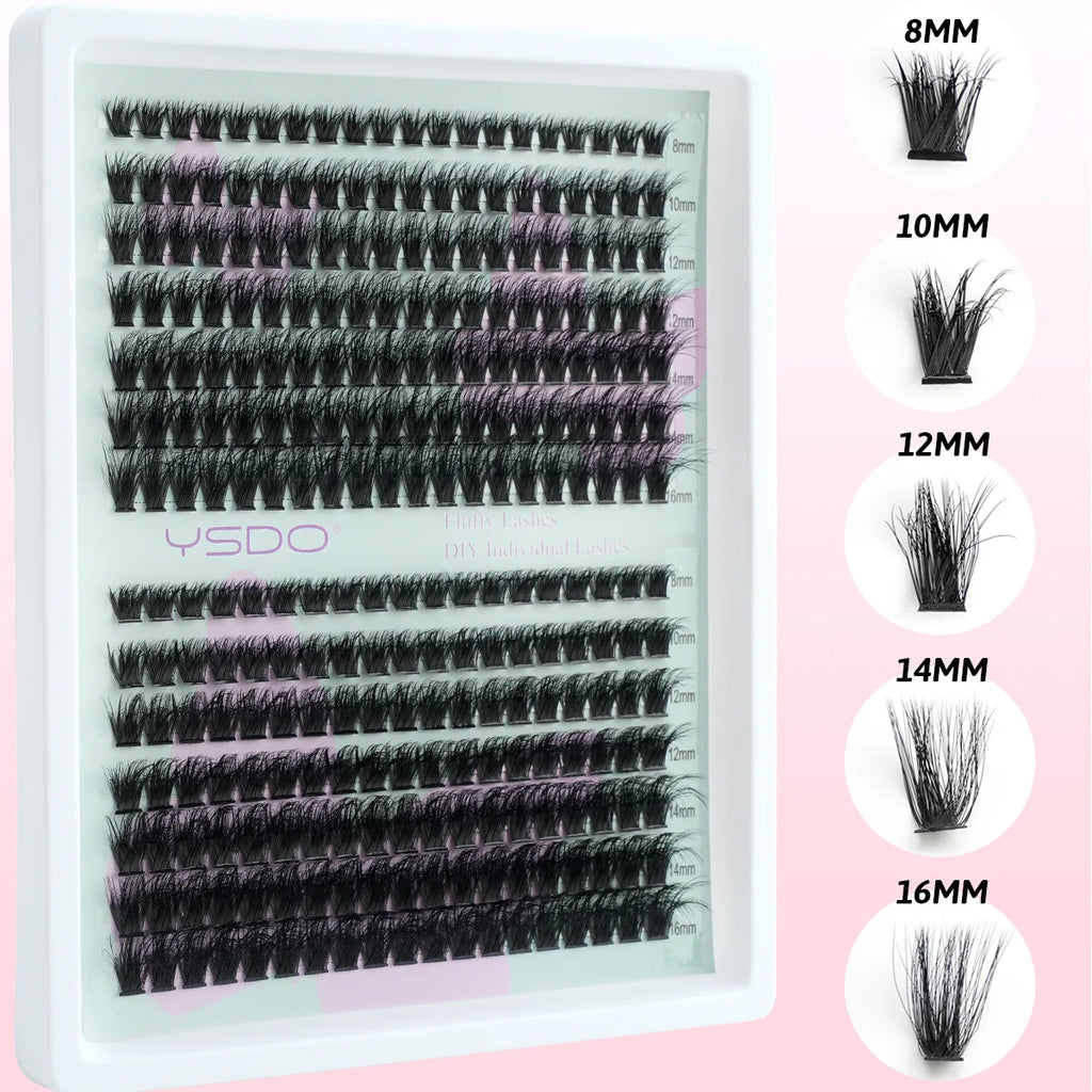 False Eyelashes Natural Manga Lashes Anime Eyelashes Large Capacity Eyelashes Extension Individual Eyelashes Handmade Eyelash