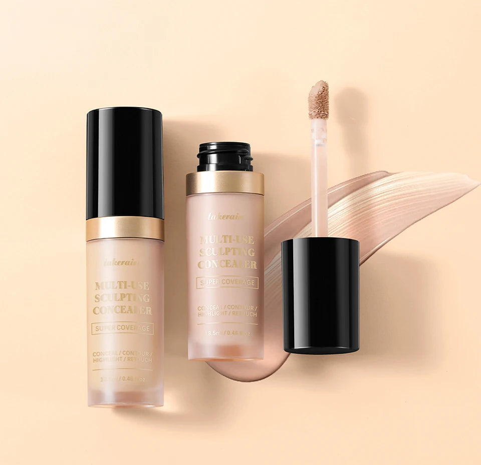 Super Coverage Concealer Multi-Use Cream Oil Free Long Lasting Hydrating Cover Contour Highlight and Retouch Face Makeup