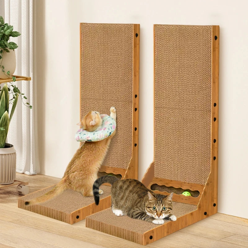 Cat scratching board vertical scratching post duarable cat scratcher high quality Corrugated cardboard Cat Scratching pad