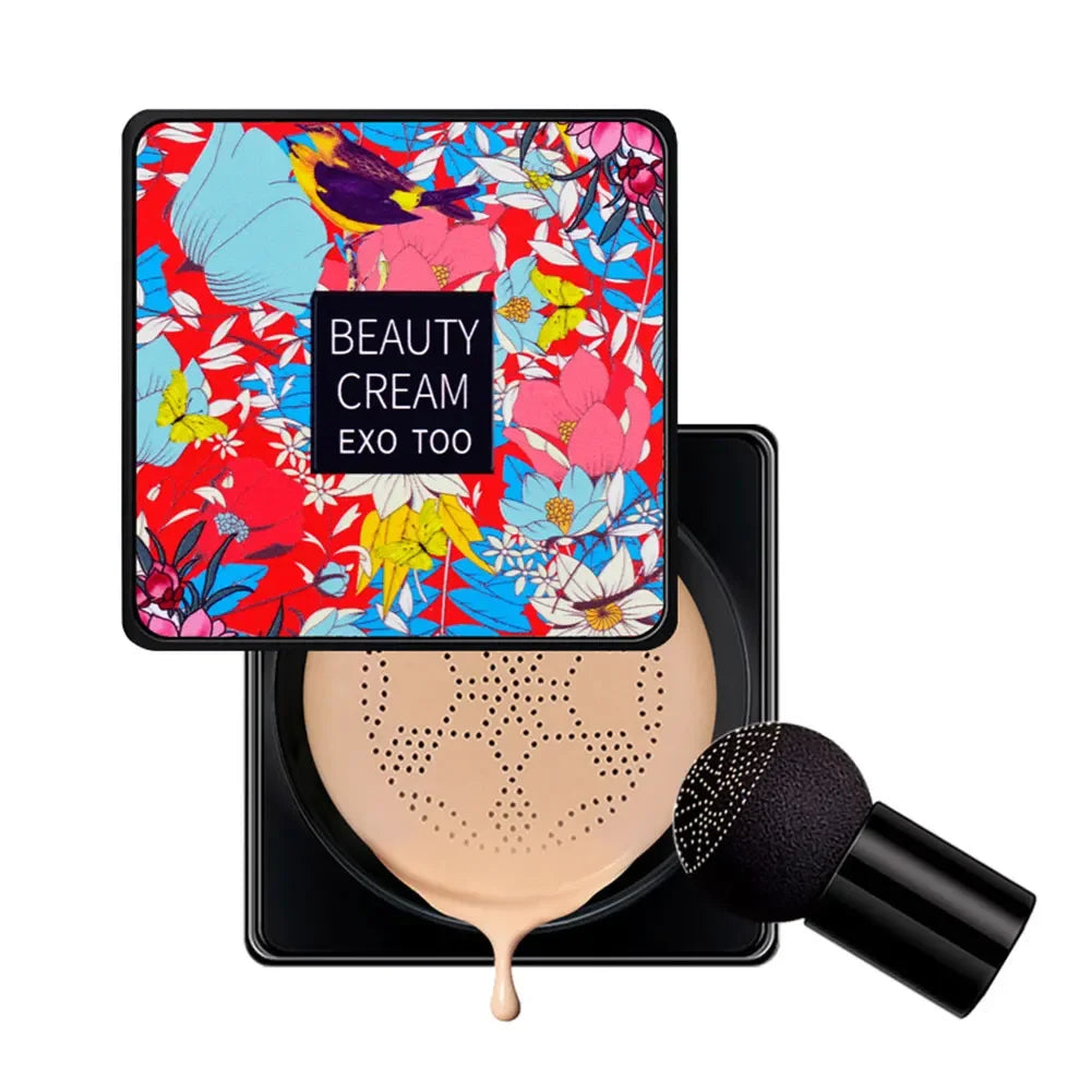 Mushroom Head Air Cushion CC Cream Foundation Concealer Oil-control BB Cream Whitening Face Base Makeup Cosmetics Moisturizing