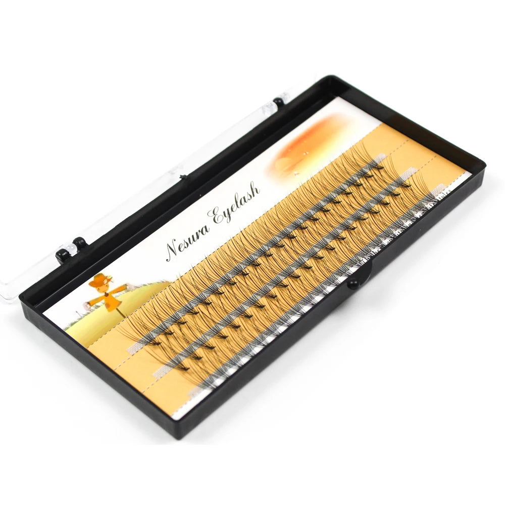 10D Russian Volume Eyelashes Extension Short Stem Pre made Fans C curl Mink Lash Hot Selling Eyelash Individual Extensions
