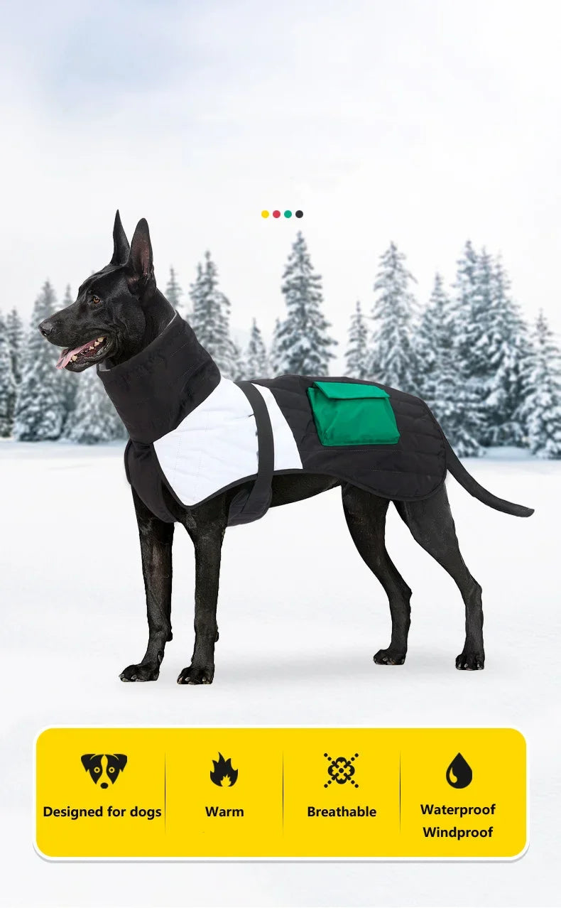 Winter Warm Thicken Waterproof Warm Dog Clothes For Small Medium Large Dogs Pet Dog Coat Greyhound Doberman Labrador Outfits