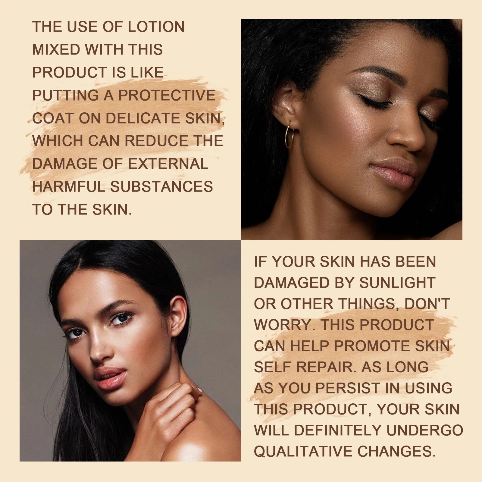 Fake Tan Peptide Serums Liquid Bronze Dark Self Tanning Serum Drops Summer Face Body Bronzing Essence Moisturizing Firming Skin