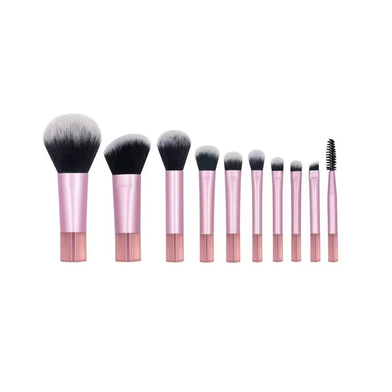 10 color Mini makeup brush Travel portable Makeup Tool - Palm Brush Professional Makeup tool set gift