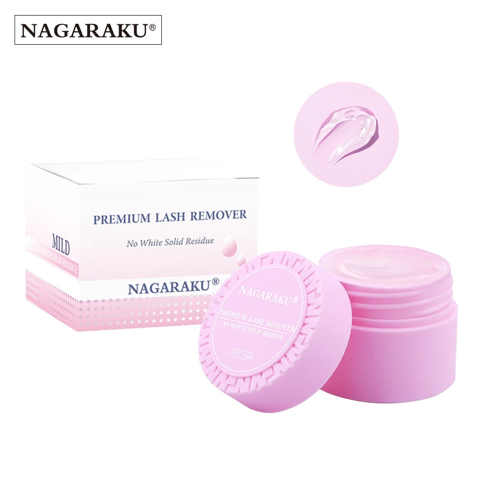 NAGARAKKU Professional Eyelashes Glue Remover False Eyelashes Tools Eyelash Extensions Tools No Smell Cream Cream Remover