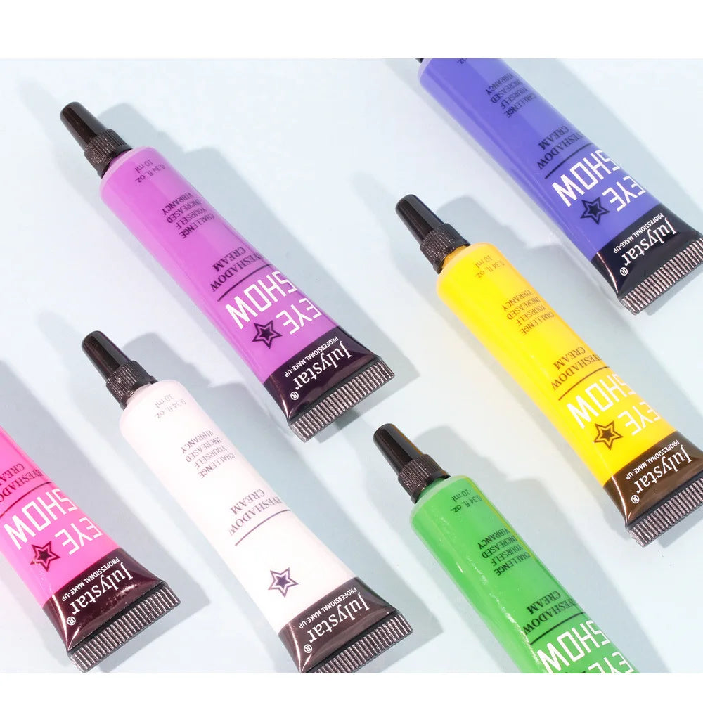 Colored Waterproof Long-lasting Non-smudge Matte Liquid Eyeshadow Cream Sweatproof Nude White Purple Blue Eye Makeup Cosmetics